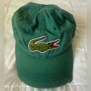 Lacoste Emerald Green Crocodile Patch Baseball Cap